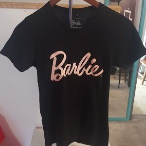 Barbie Black and Pink T-Shirt XS